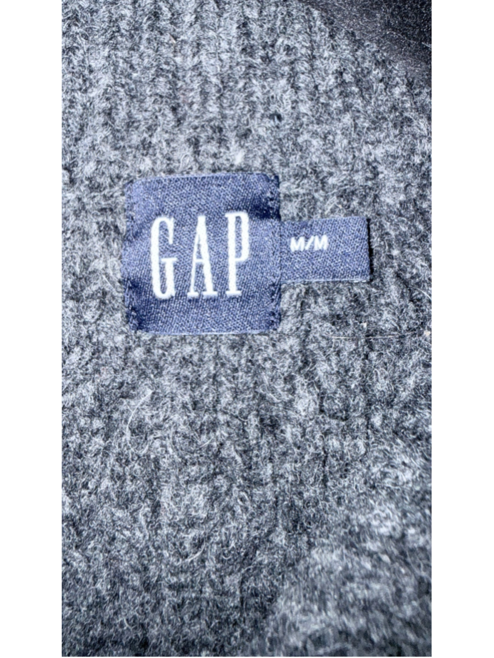 Women's Gap Cable Knit Zip-Up Cardigan Sweater Grey Size M